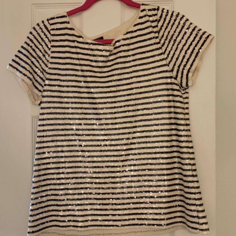 JCREW women’s sequins shirt size medium, GUC